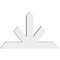 Ekena Millwork Saratoga Architectural Grade PVC Gable Bracket, 36"W x 22 1/2"H x 4"D x 4"F, 15/12 Pitch GBP036X23X0404SAR00 - alternate 2